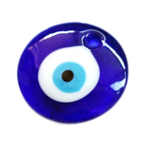 Nishiyuenyi Charm-Anhänger aus Glas, zum Selbermachen, handgefertigter Anhänger mit blauem Auge, Schmuckherstellung für Ohrringe, Schlüsselanhänger, Geschenke, Durchmesser 2.5 cm von Nishiyuenyi