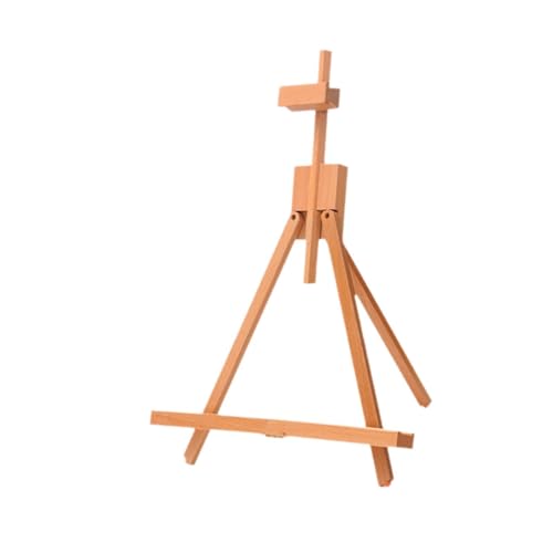 Nishiyuenyi Desktop-Staffelei, Malstaffelei, tragbarer Staffeleiständer aus Holz, klappbar, höhenverstellbar, Malstaffeleiständer für Anfänger und Studenten, Höhe 41cm bis 57cm von Nishiyuenyi