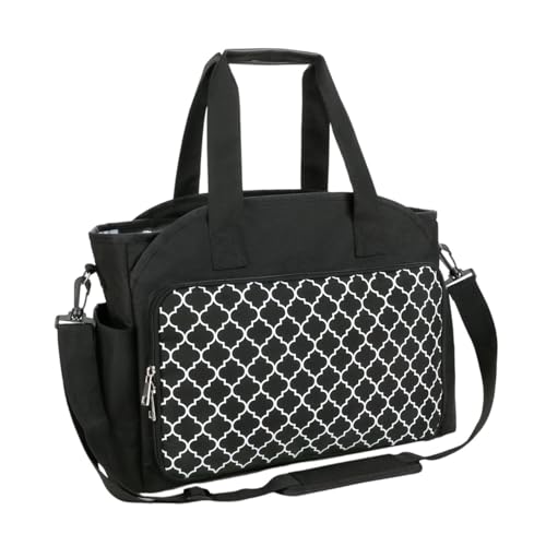 Nishiyuenyi Garn-Organizer-Tasche mit verstellbarem Gurt, tragbar mit Handgriff, große Tasche für Häkelnadeln, Schwarz Nishiyuenyi Garn-Organizer-Tasche mit verstellbarem Gurt, tragbar mit Handgriff, große Tasche für Häkelnadeln, Schwarz von Nishiyuenyi