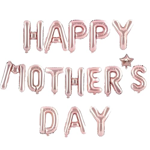 Happy Mothers Day Balloons,Mothers Day Balloons,Mother's Day Balloon,Mothers Day Foil Balloons,40.6 cm Mothers Day Banner,Mothers Day Balloons Banner Letters as Mothers Day Decorations Sets von Niwieoi