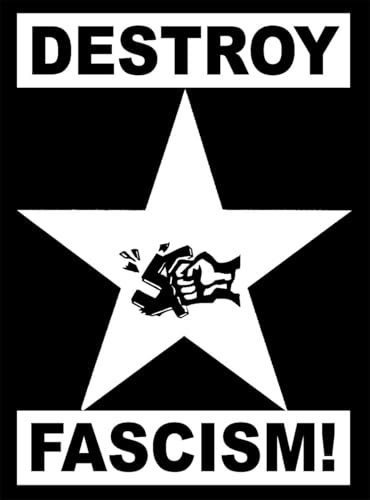 Destroy Fascism - Aufnäher schwarz/weiß von Nix Gut