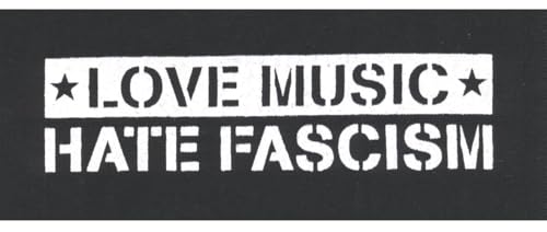 Love Music - Hate Fascism - Aufnäher von Nix Gut