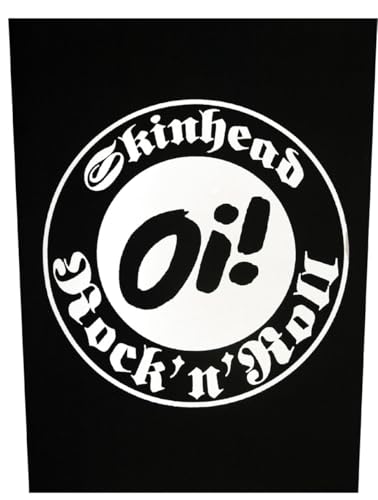 Oi! - Skinhead Rock'n'Roll - Rückenaufnäher 30x37cm von Nix Gut