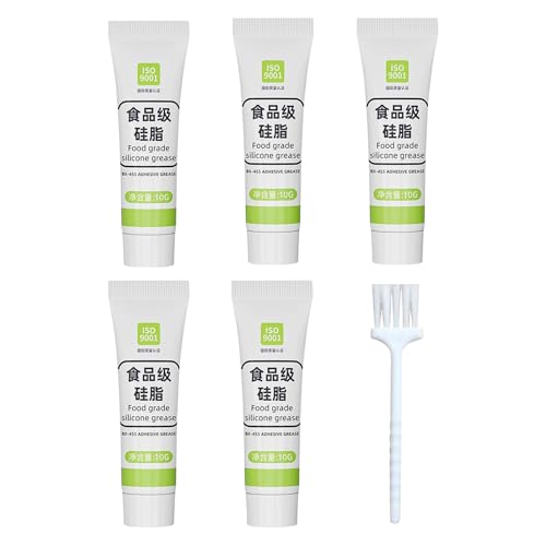 O Ringfett-Mehrzweck-Silikondichtmittel, Wasserdichtes Maschinenschmiermittel | 5 Pack Ungiftiges Fett Für Filtergehäuse, Küchenhähne, Spa-Systeme, Rohrfäden, Gummisiegel O Ringfett-Mehrzweck-Silikondichtmittel, Wasserdichtes Maschinenschmiermittel | 5 Pack Ungiftiges Fett Für Filtergehäuse, Küchenhähne, Spa-Systeme, Rohrfäden, Gummisiegel von Nixiara