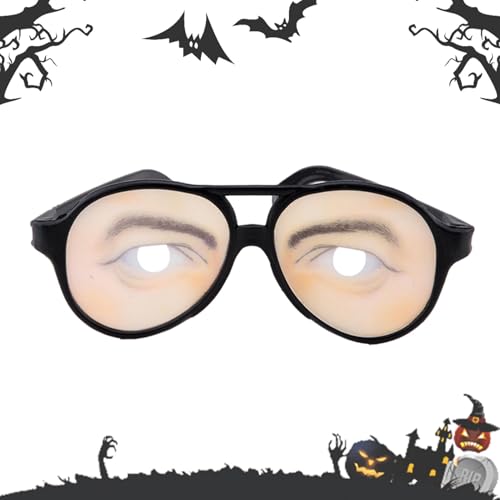 Augenbrille, lustige Brille zum Verkleiden der Augen | lustige Spielzeug-Augenbrille für Halloween-Trick, lustiges Augen-Kostüm, elegante Brille, Foto-Requisiten für Kinder und von Nixieen