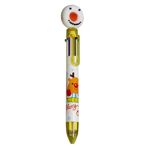 Fun Pens Mehrfarbiger einziehbarer Kugelschreiber – sanftes Schreiben, mehrfarbiger Kugelschreiber für Schüler, praktisches Schulzubehör und Geschenk für Kinder | Attraktiver Weihnachtsstift für den von Nixieen