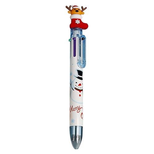 Fun Pens Mehrfarbiger einziehbarer Kugelschreiber – sanftes Schreiben, mehrfarbiger Kugelschreiber für Schüler, praktisches Schulzubehör und Geschenk für Kinder | Attraktiver Weihnachtsstift für den von Nixieen