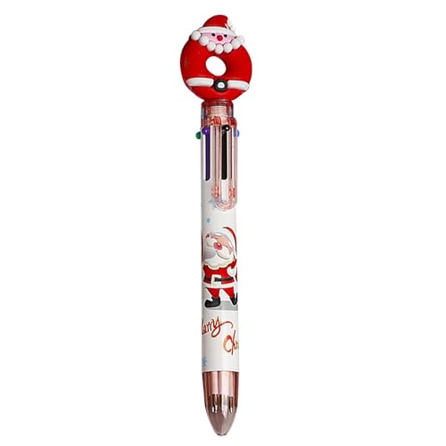 Fun Pens Mehrfarbiger einziehbarer Kugelschreiber – sanftes Schreiben, mehrfarbiger Kugelschreiber für Schüler, praktisches Schulzubehör und Geschenk für Kinder | Attraktiver Weihnachtsstift für den von Nixieen