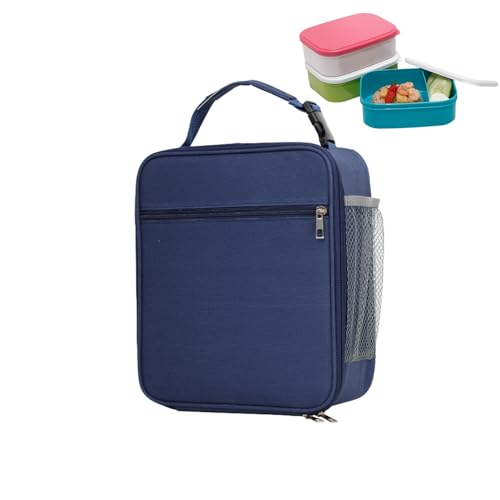 Kühlere Lunchtasche, Kühltasche für Damen, große isolierte Lunchtasche mit Griff und Seitentasche aus Netzstoff, um kühl zu bleiben von Nixieen