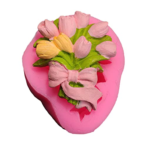 Blumenstrauß Kuchen Silikonform Hochzeit Cupcake Fondant Kuchen Werkzeuge Valentinstag Geschenk Für Frauen Mädchen von Njdkadey