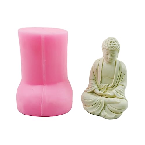 Buddhas Statue Silikonform Für Handgemachte Desktop Gips Epoxidharz Kerze Seifenform Für Heimdekoration von Njdkadey