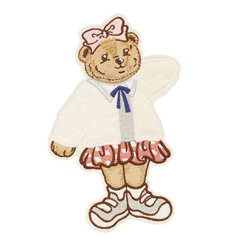 Bestickte Aufnäher für Kleidung, Rucksack, Bär, Ornament, Cartoon-Bär, Reparatur-Applikationen für Kleidung, Hut, Tasche, dekoratives Zubehör D I Y Bestickte Aufnäher für Kleidung, Rucksack, Bär, Ornament, Cartoon-Bär, Reparatur-Applikationen für Kleidung, Hut, Tasche, dekoratives Zubehör D I Y von Nkmujil