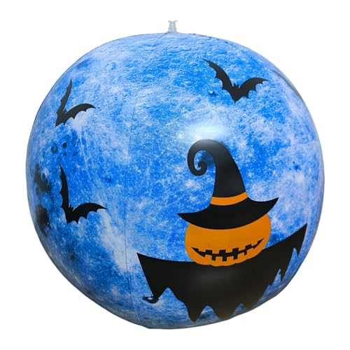 Halloween Inflatable Balls, Pumpkin Bat Beach Balls, Waterproof Outdoor Ornaments, Thick Pumpkin Ball, 23.62 Inches Inflatable Ball, Kids Halloween Decorations, Classroom Halloween Decor, School Hallo von Nkmujil