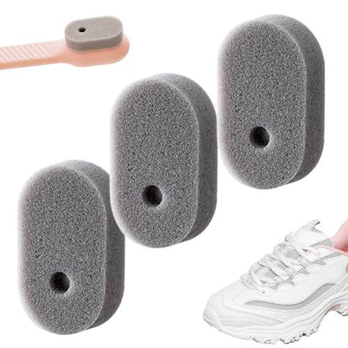 Schuhbürste, Multifunktions-Sneaker-Schrubber, austauschbare Seifenspender-Reinigungsbürsten, ideal für Leder, -Sneaker, Stiefel, Schuhe, Taschen, Möbelpflege, Rosa/Blau Schuhbürste, Multifunktions-Sneaker-Schrubber, austauschbare Seifenspender-Reinigungsbürsten, ideal für Leder, -Sneaker, Stiefel, Schuhe, Taschen, Möbelpflege, Rosa/Blau von Nkmujil