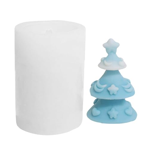 Unique Christmas Tree Candle Molds, Candle Making Set for Holiday Crafts, Non-Stick Epoxy Resin Mold, Reusable Aromatherapy Decor for Handmade Creations Christmas Tree Shape Candle Molds, Creative von Nkmujil