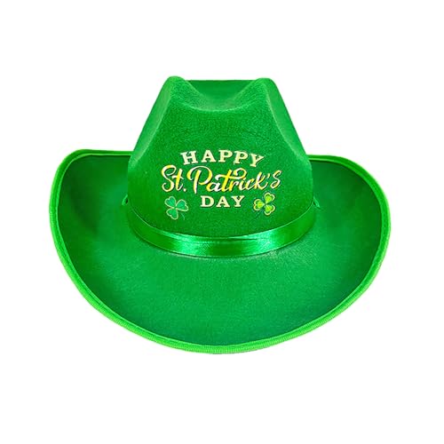 Nlaayong Irish Holiday Green Hat StPatricks Festival Requisiten Caps Erwachsene Karneval Party von Nlaayong