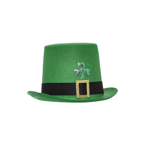 Nlaayong St. Patrick's Day Grüner Zylinder Hut für Festival und Kostümparty Unisex Feiern von Nlaayong