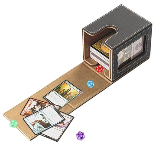 Commander Deck-Halter, Karten-Vitrine, magnetische Kartenbox, Spielzubehör, Aufbewahrungsbox, Kristall-Deck-Organizer-Box, Schokoladen-Aufbewahrungsbox, Süßigkeitenkarten-Box, Schmuck-Display-Box, von Nlrlo