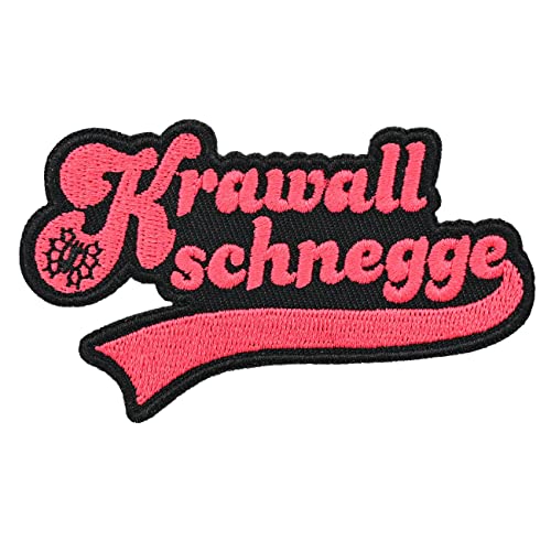 Aufnäher Aufbügler Patch Krawallschnegge Krawall Schnegge PINK von No Fight No Glory