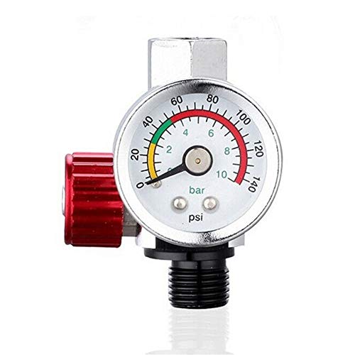 NO-LOGO SUOFEILAIMU-Ventil 1pc Ventil 1/4 Zoll Pneumatische Luftkompressor Manometer Regulator Regelventil for Spray-Werkzeug Druckluftwerkzeug von No Logo