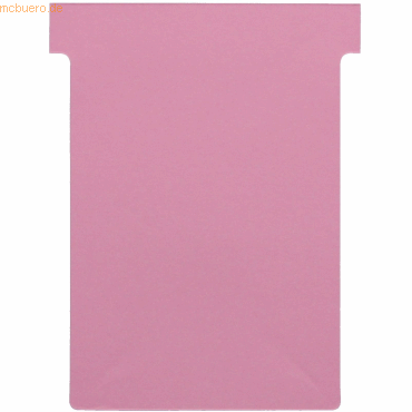 5 x Nobo T-Karte Gr. 3 VE=100 Stück rosa von Nobo