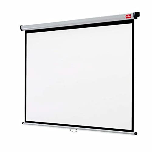 Nobo Beamer-Leinwand zur Wand- und Deckenmontage, Projektionsleinwand mit brillant weißer Oberfläche, 234,5 x 176 cm, 1902394W von Nobo