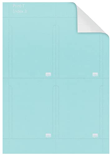 Nobo 2403006 Kartentafel-Zubehör T-Karten, Größe 3, 20 Stück, blau von Nobo