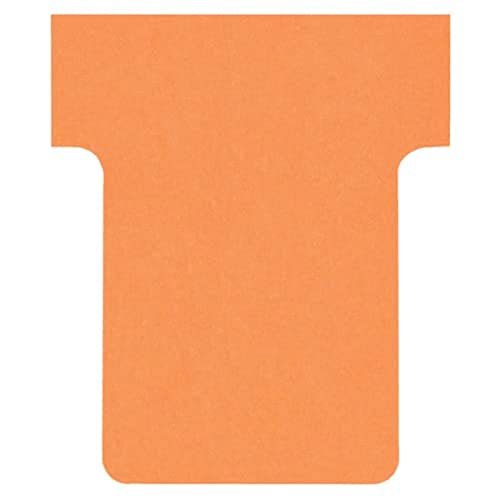 Nobo Kartentafel Zubehör T-Karten, Größe 1.5, 100 Stück, orange von Nobo