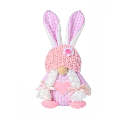 Nocyclonic Ostern Wichtel Puppen,Easter Rabbit Ears Dolls, Easter Spring GNOME, Ostern Tischdekoration Deko ， Gesichtslose Puppe Osterpuppe Dwarg Puppe Dekoration (D) von Nocyclonic