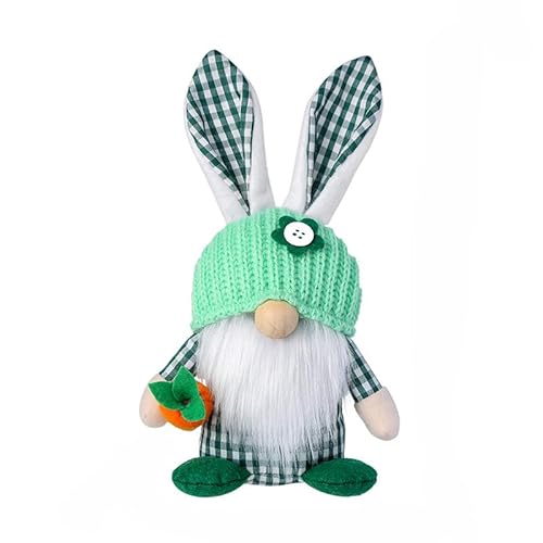 Nocyclonic Ostern Wichtel Puppen,Easter Rabbit Ears Dolls, Easter Spring GNOME, Ostern Tischdekoration Deko ， Gesichtslose Puppe Osterpuppe Dwarg Puppe Dekoration (E) von Nocyclonic