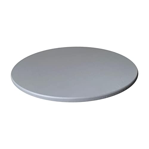 KONAMO Anti-Slip Runde Tischdecke, wasserdicht, 60 cm Durchmesser – Grau von KONAMO