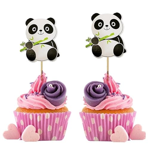 Norinoya Cupcake-Topper (Panda-Bambus) von Norinoya