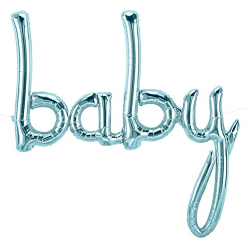 NorthStar Balloons Folienballon "Baby", 116,8 cm, Pastellblau, 59830 von NorthStar