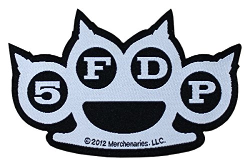 FIVE FINGER DEATH PUNCH Aufnäher KNUCKLE CUTOUT Patch gewebt 10 x 6 cm von Five Finger Death Punch