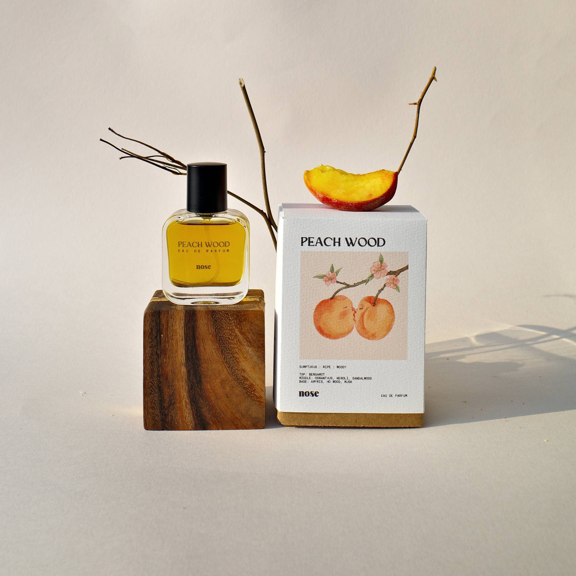 Pfirsich Holz | Osmanthus & Sandelholz Duft Sommerliches Eau De Parfum von NoseScentStudio