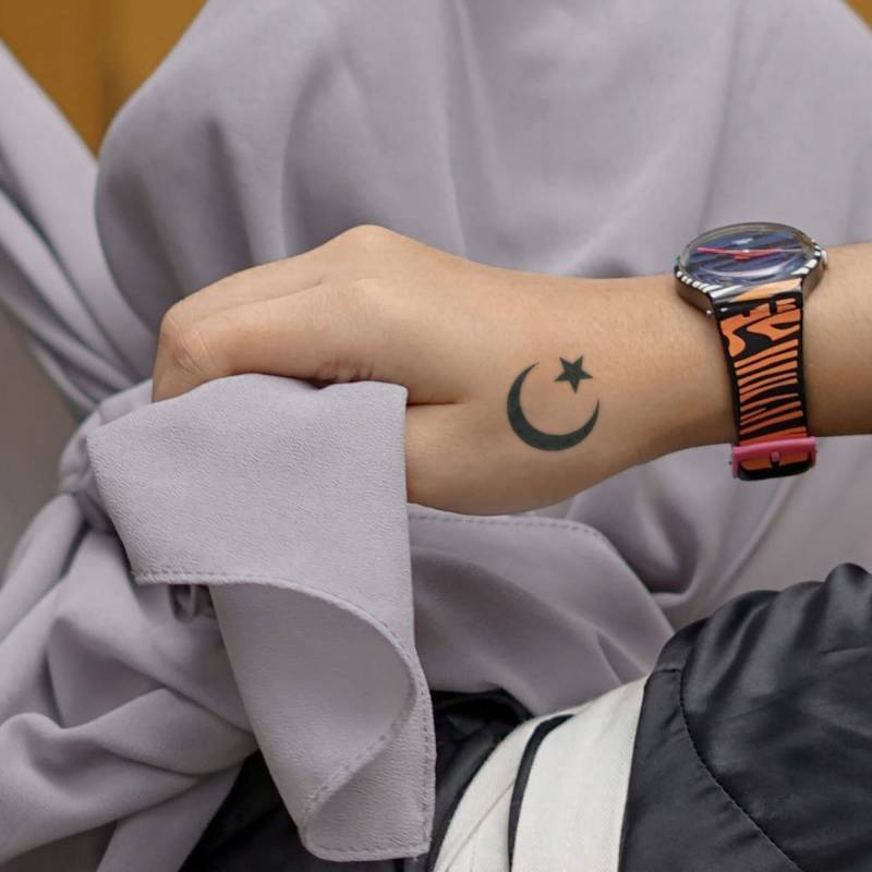 Semi-Permanent Tattoo | Stern Und Mond Hält Bis Zu 2 Wochen Temporäre Tätowierung Finger Jagua Henna| Weihnachtsgeschenkidee von NotaTattoo