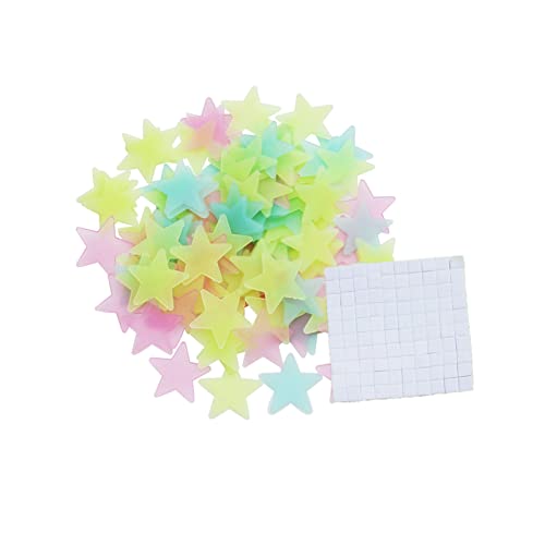 Fluoreszierende Wandtattoos,300 Stück Aufkleber Gowing Stars Fluoreszierend Wandaufkleber für Kinderzimmer Spielzimmer Dekoration Luminous Star Sticker von Nothers