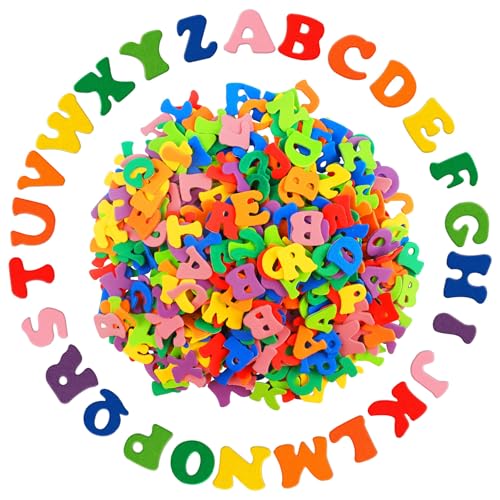 540 Stück Moosgummi Buchstaben, Selbstklebend Schaumstoff Buchstaben Aufkleber, Bunt Buchstaben zum Sticker, für Kartendekoration, Schul, DIY, Basteln, Scrapbooking 540 Stück Moosgummi Buchstaben, Selbstklebend Schaumstoff Buchstaben Aufkleber, Bunt Buchstaben zum Sticker, für Kartendekoration, Schul, DIY, Basteln, Scrapbooking von Notoke