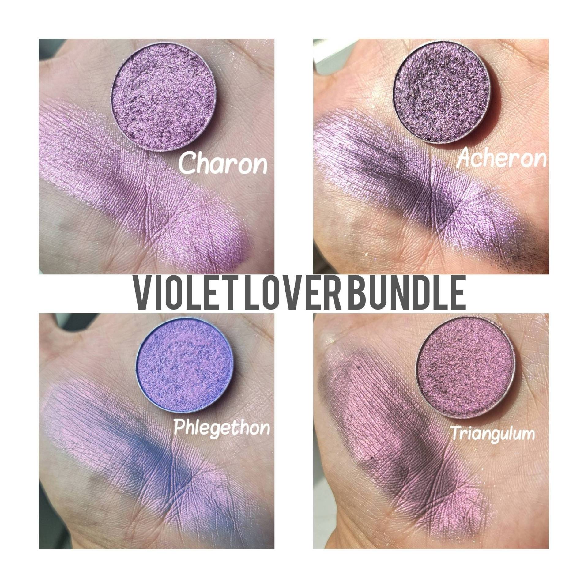 Limited Edition Multichrome Bundle-Set Mit 4 Violet Purple Shades Lover Chamäleon 26 Mm Gepresste Pfannen Vegan Makeup Lidschatten von Notycebeauty