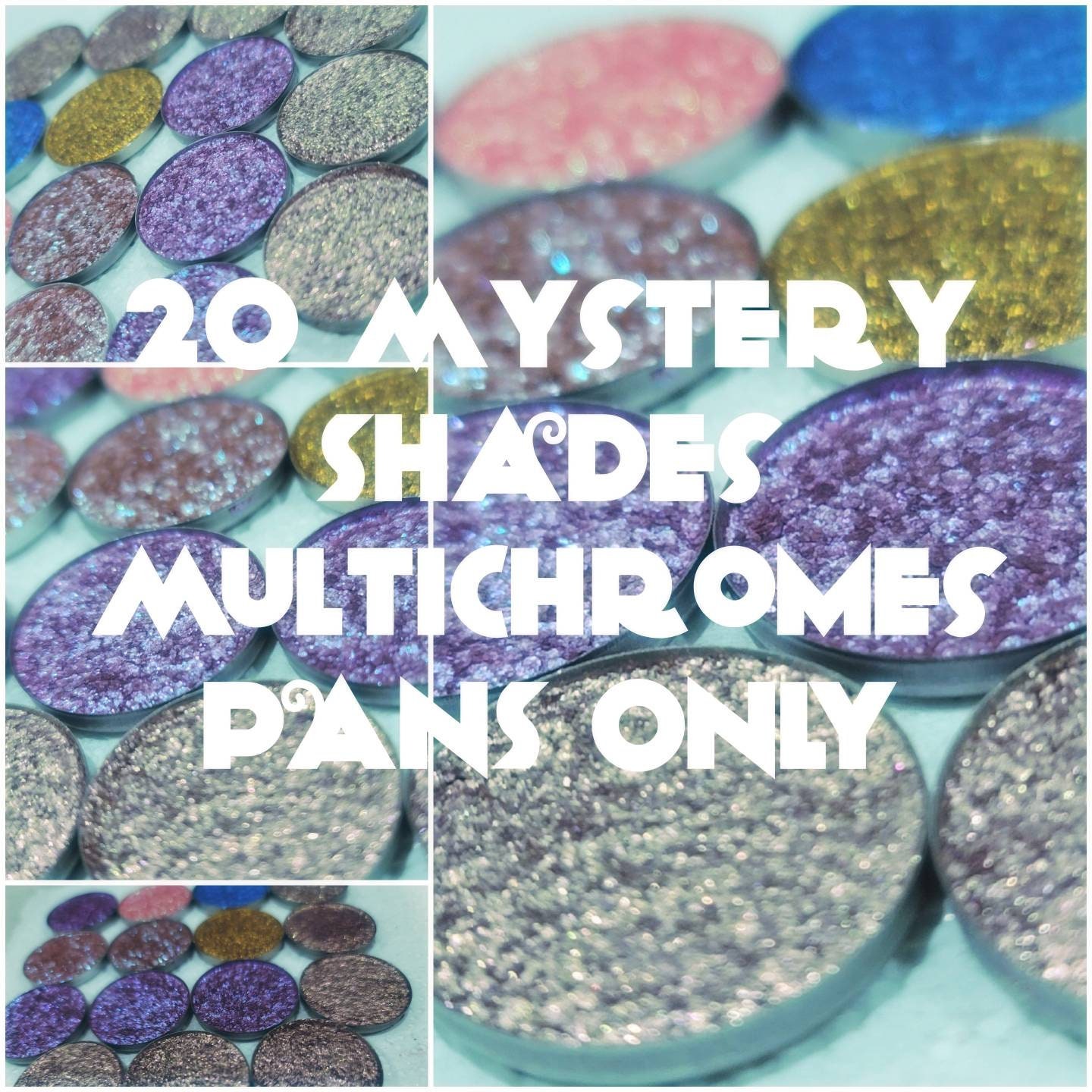 Mystery Multichrome Bundle Angebot 20 Chamäleon Gepresste Pfannen Set 26 Mm Pigment Dupe Duochrome Farbverschiebung von Notycebeauty