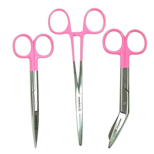 Krankenschwester scheren set “Pink Top - Verbandschere - Krankenpfleger scheren set - Schere Krankenschwester - erste-hilfe-schere - Medizinische schere - Kocher - pflegekraft geschenk von Novaex