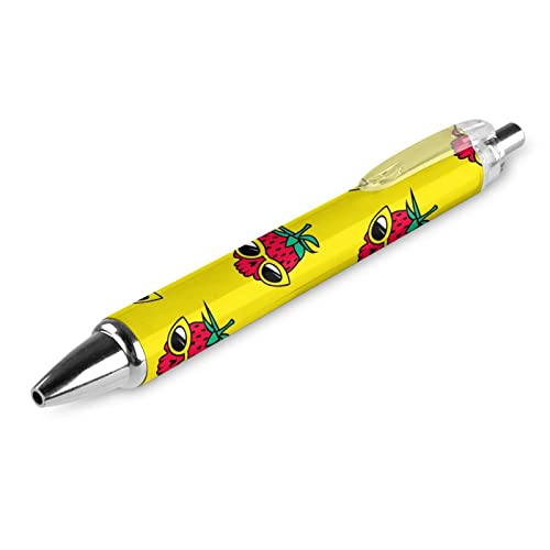 Novaj Totenkopf Erdbeere Kugelschreiber einziehbare bequeme Schreibstifte Geschenk für Bürobedarf von Novaj