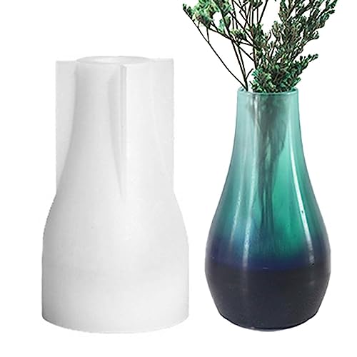 Blumenvase Form - Harzformen Silikon für Epoxidharz,Vasenschmuck, 3D-Do-yourself-Herstellung Home Display Handwerk, Kleine lange Blumentopf Home Display Handwerk Novent von Novent