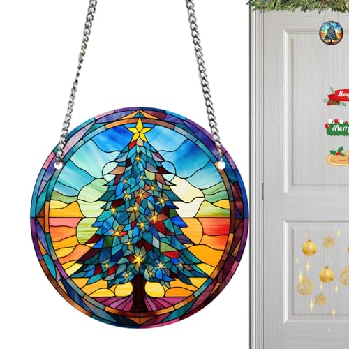 Kristall Ornamente für Weihnachtsbaum,2D Acryl niedliche Weihnachtsbaumschmuck - Kleine hängende Ornamente Bunte Urlaubsornament für Weihnachtsgeschenk, Home Party Dekor Novent von Novent