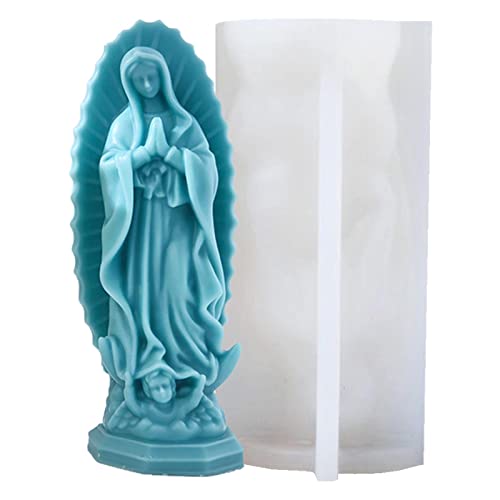 Mutter Mary Form, 3D Silikonformen für Wachs, Form für Harzputz Aromatherapie Seifenkuchen, Soja-Wachskerzen, Seife, Ton, Gips, Harzkunst Novent von Novent