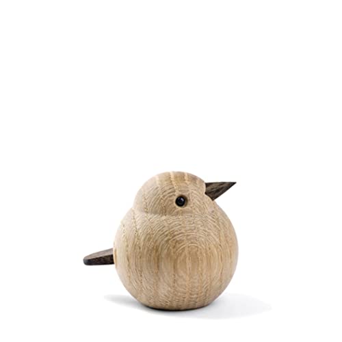 Novoform Design - Mini Sparrow - XS - Dekofigur, Holzfigur - Spatz - Eichenholz - Maße (LxBxH): 5 x 4,8 x 5,8 cm von Novoform