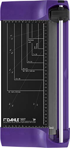 Dahle 507 Papierschneider (8 Blatt Schneidleistung, Bis DIN A4) dreamy lilac von Dahle