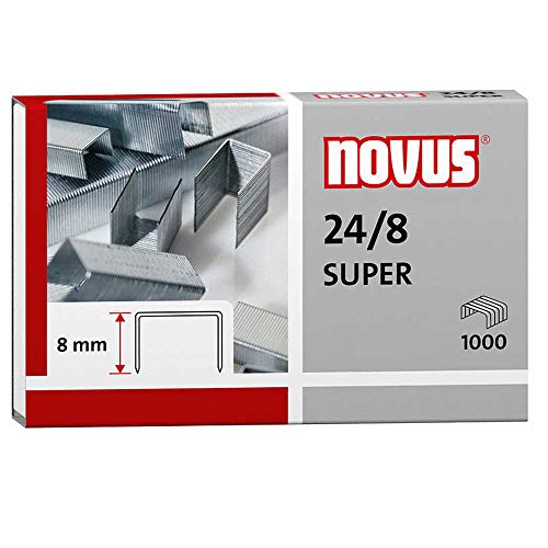 Heftklammern Novus® 040-0038, 24/8 SUPER, verzinkt, 1.000 Stück von Novus