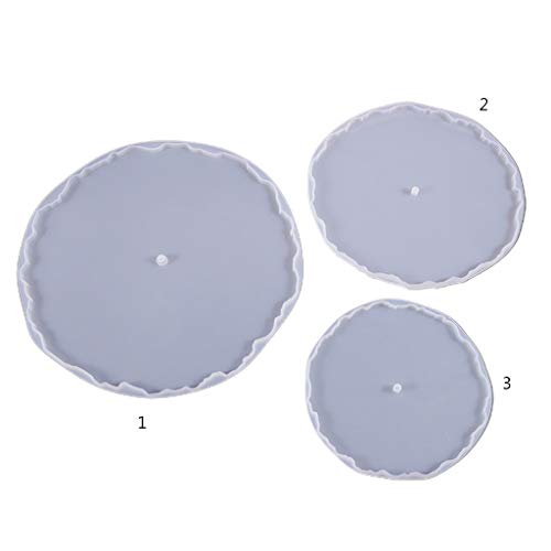 Servierbrett, Kristall-Epoxidharz, 3 Schichten, Obsttablett, Teetablett, Silikonform, Harzform von Nucelit