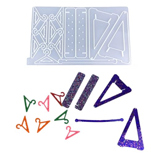 Verstellbare Kristall-Tropfen-Kleber, Ohrringe, Aufhänger, Ohrringe, Aufbewahrungsregal, Silikonform, Epoxidharz, Schmuckformen von Nucelit